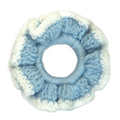 Crochet Woolen Scrunchie (Sky Blue)