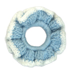 Crochet Woolen Scrunchie (Sky Blue)