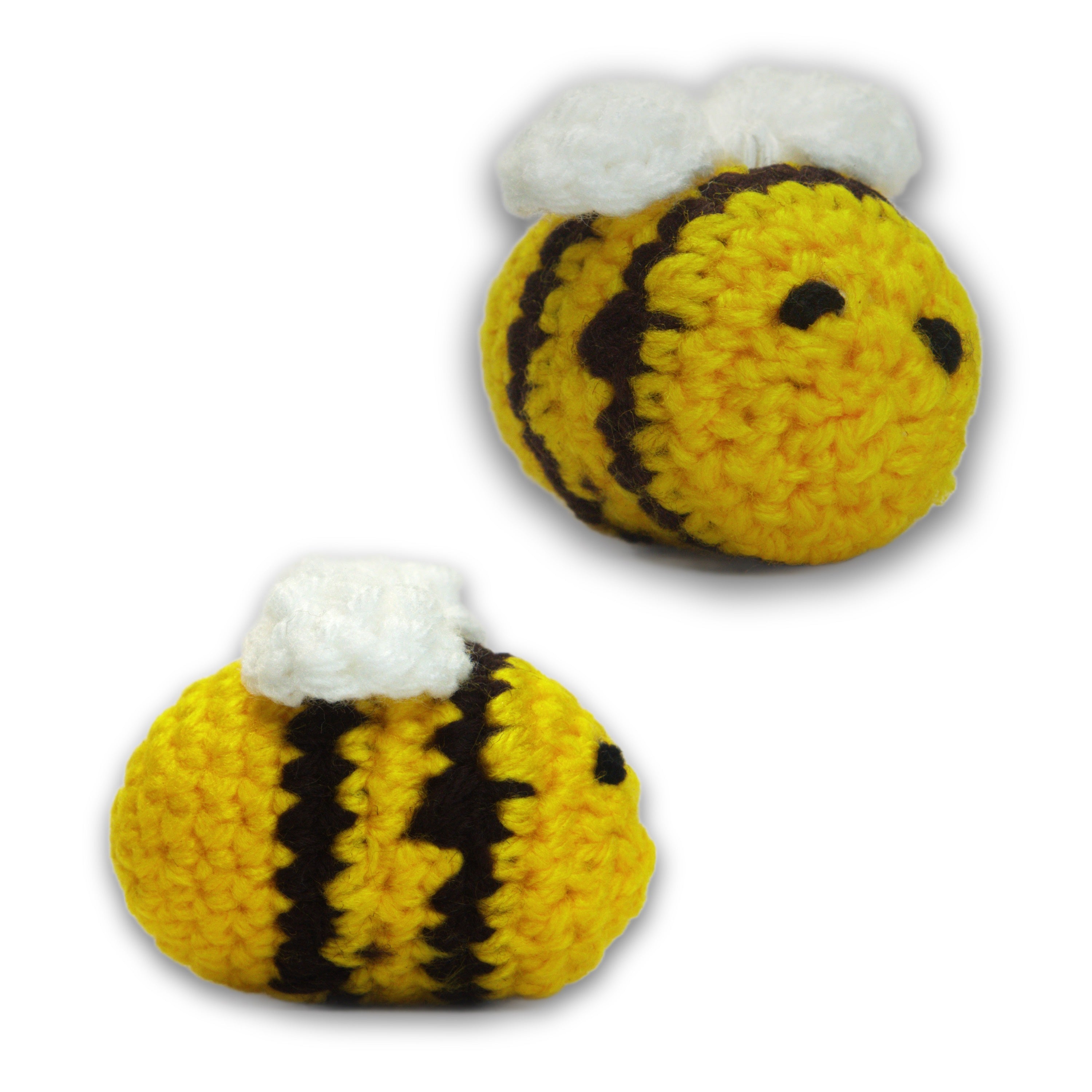 Handmade Crochet Bee Keychain (Cute & Aesthetic Key Ring)