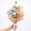 Handmade Crochet Flower Bouquet – Forever Bloom Gift (Pastel Lily Mix)