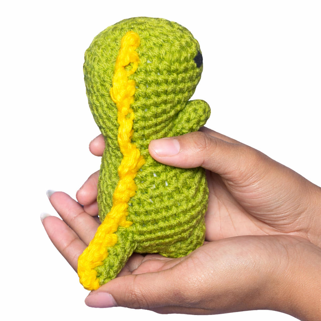 SWEETY'S Knot Crochet Dinosaur Plush Toy Handmade | Amigurumi Dino Soft Toy