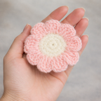 Handmade Crochet Flower Hair Claw Clip (Sunflower Design) (Purple)