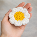Handmade Crochet Flower Hair Claw Clip (Sunflower Design) (Purple)