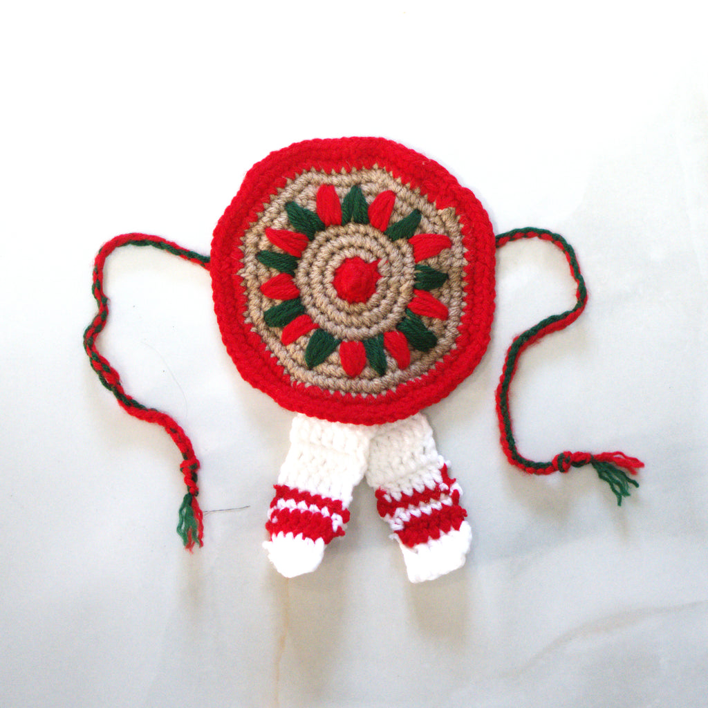 Handmade Crochet Curtain Tieback Holder – Boho Floral Curtain Decor
