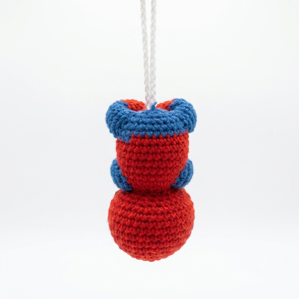 Handmade Crochet Spider-Man Hanging Charm